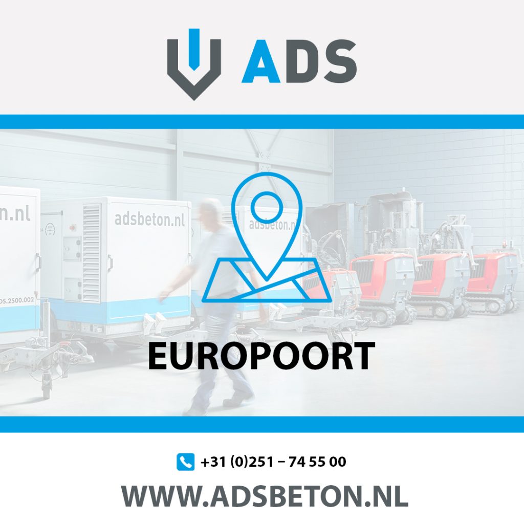 Hydrodemolition Beton slopen Europoort